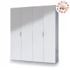 Armario 4p blanco brillo
