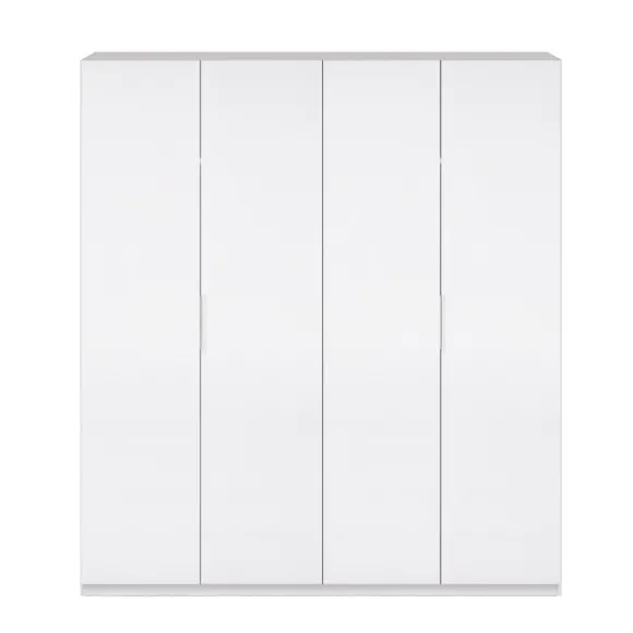 Armario 4p blanco brillo