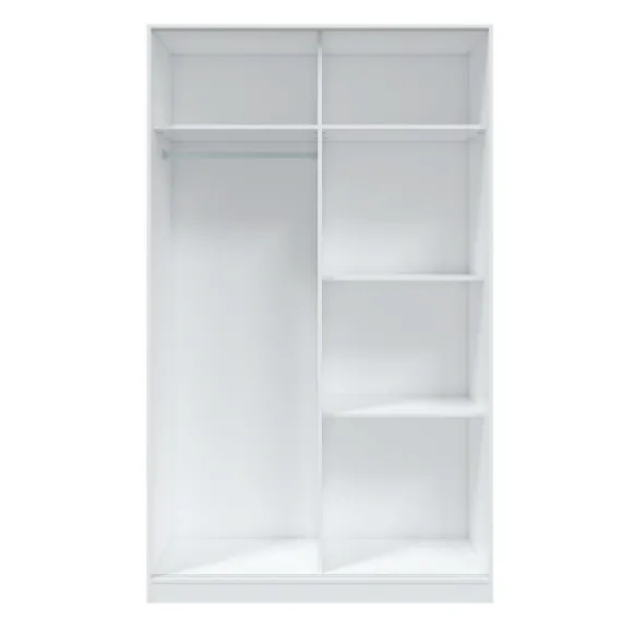 Armario 2P Noon plus cemento - blanco