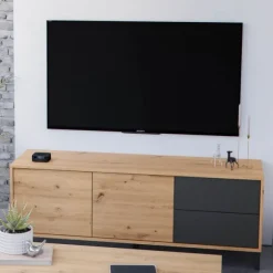 Bajo TV Urban Plus roble-gris