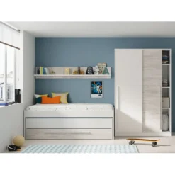 Cama doble + estante Elliot