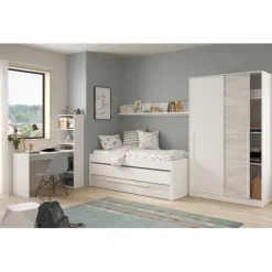 Cama doble + estante Elliot