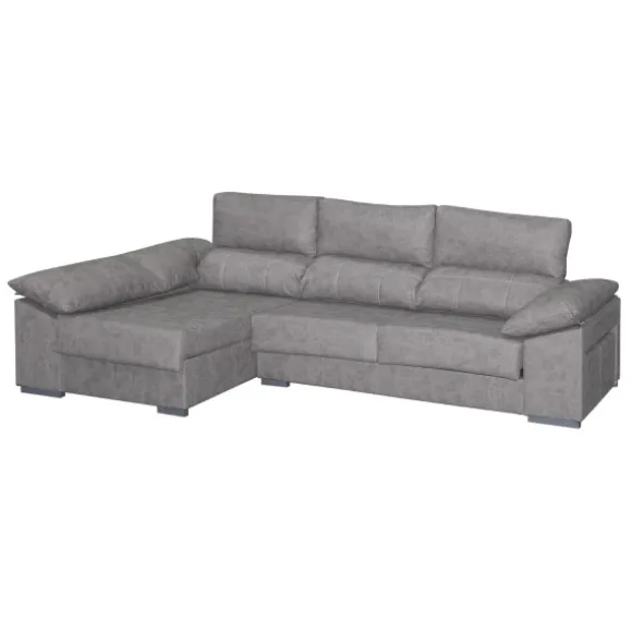 Chaiselongue Franca Express tapizado Magnol Cemento