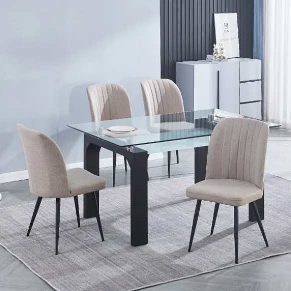 Conjunto mesa sensei + 4 sillas rory