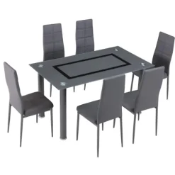 Conjunto mesa y 6 sillas Axiss