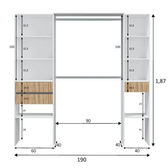Dormitorio Noite con vestidor