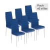 Juego de 6 sillas Avatar azul