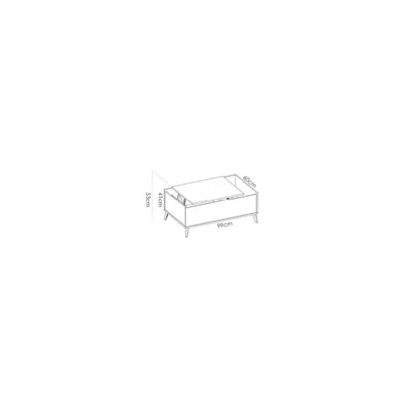 Mesa de centro elevable Ness