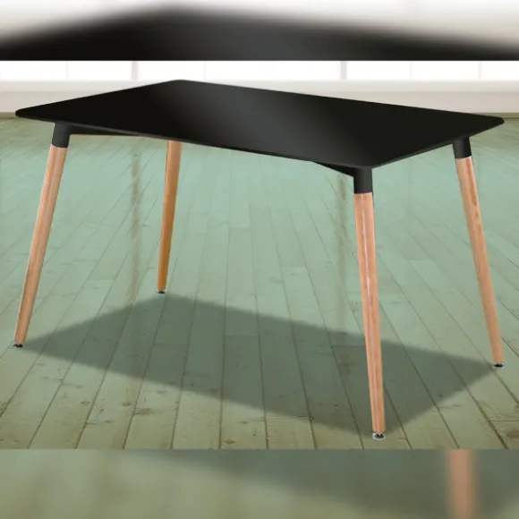 Mesa rectangular Dinamarca NEGRO