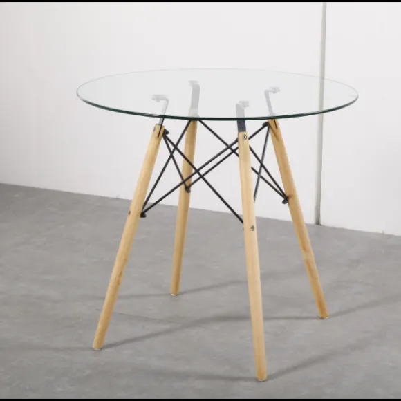 Mesa redonda cristal 80 Vintage