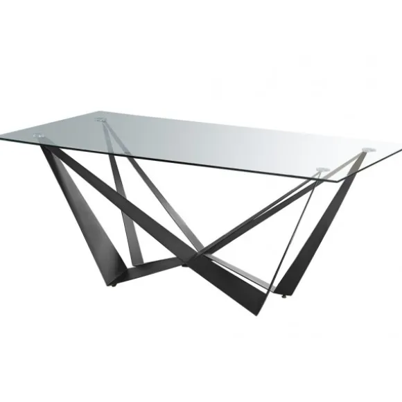 Mesa W acero negro