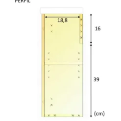 Mini mueble baño con espejo