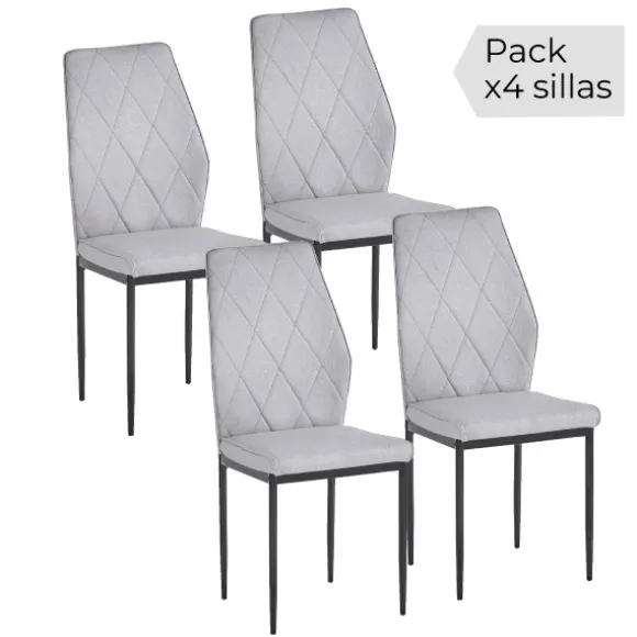 Pack 4 sillas Ambler
