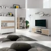 Salón Soto completo N04  blanco - roble
